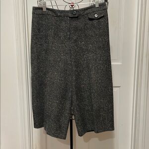 🪆🪆🪆BOGOHO🪆🪆🪆Elegant Gray Tweed Women’s Culottes